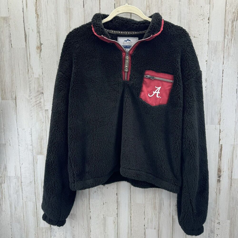 Summit Sportswear University of Alabama Crimson Tide Sherpa Pullover Size XL